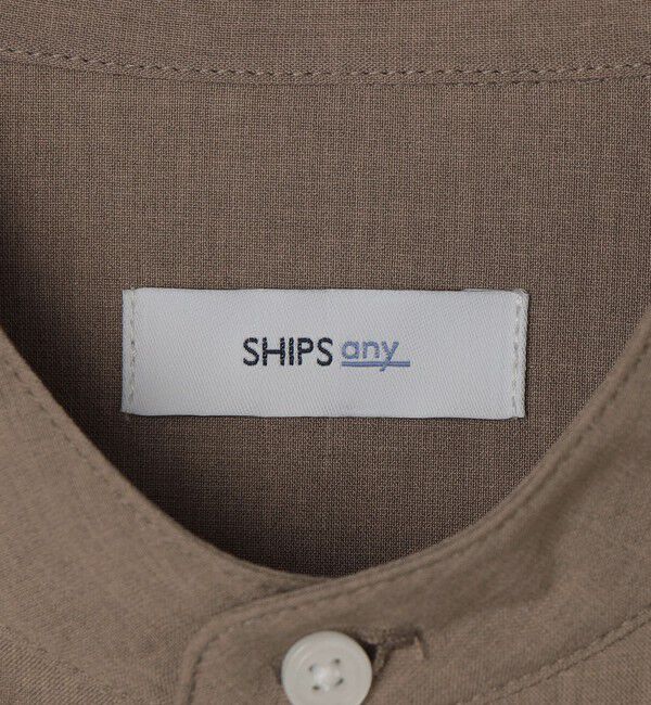 SHIPS any「SHIPS any:〈吸水速乾〉Rapidry バンドスキッパー スピンドル プルオーバー シャツ(セットアップ対応)◇」|シャツ・ブラウス|