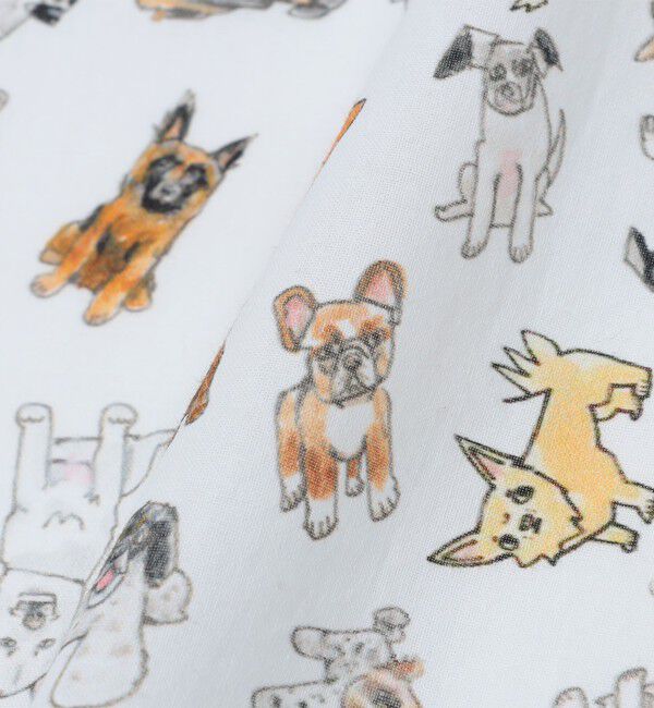 SHIPS「【City Ambient Products別注】Ben Lenovitz: DOG CAT ハンカチーフ」|ハンカチ|
