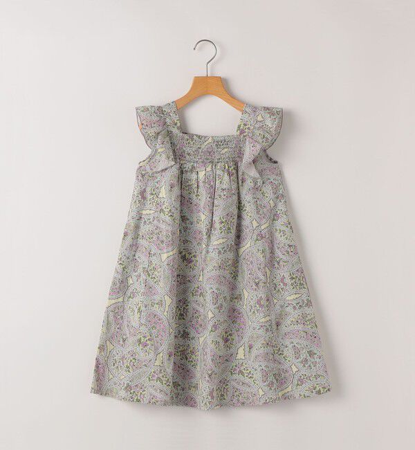 SHIPS KIDS「SHIPS KIDS:80～90cm / リバティ ノースリーブ ワンピース」|ワンピース|ラベンダー