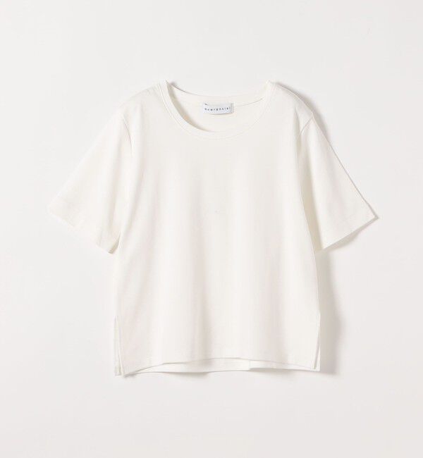 quaranciel「quaranciel:〈接触冷感/汗染み防止加工/洗濯機可能〉ベーシック コンパクト TEE」|Tシャツ・カットソー|