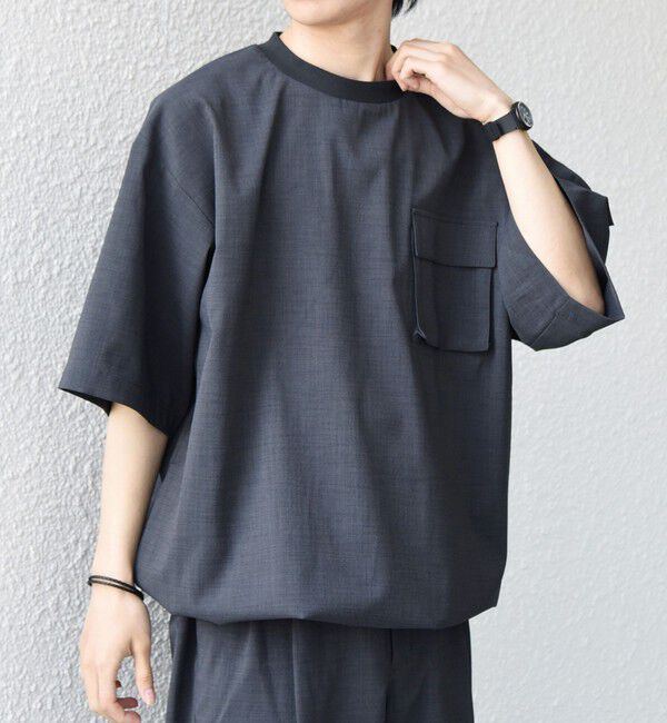 SHIPS any「SHIPS any: CALCULO(R) サマー  スピンドル ポケット シャツ 26SS◆」|Tシャツ・カットソー|
