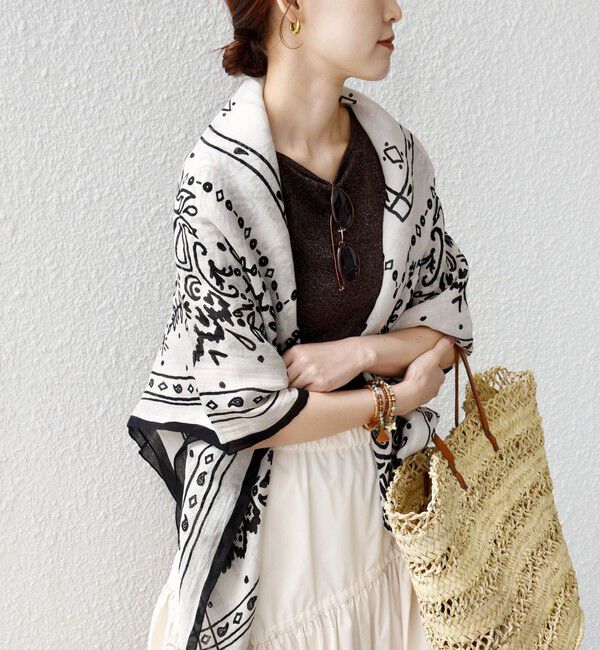 SHIPS for women「manipuri: 120*120 STOLE」|ストール|