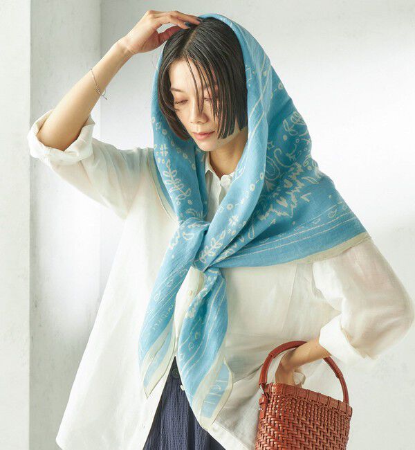 SHIPS for women「manipuri: 120*120 STOLE」|ストール|