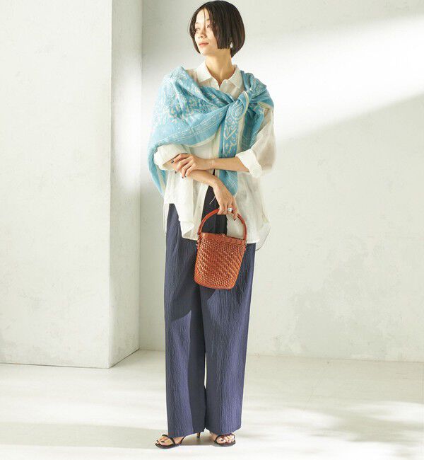 SHIPS for women「manipuri: 120*120 STOLE」|ストール|