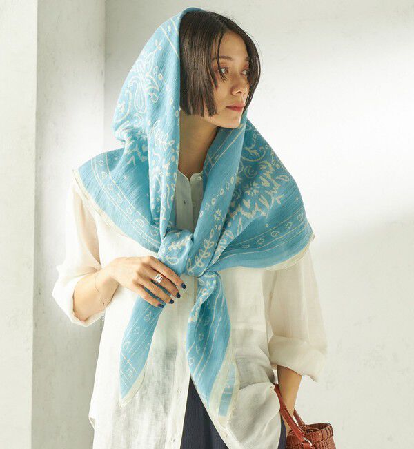 SHIPS for women「manipuri: 120*120 STOLE」|ストール|
