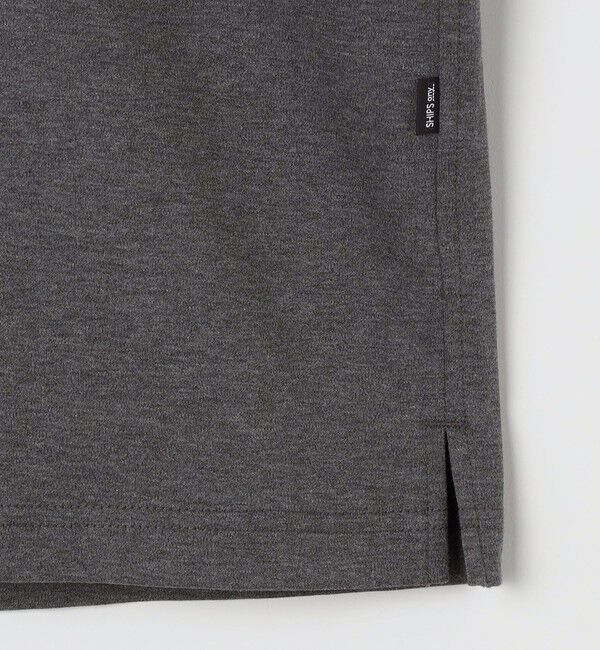 SHIPS any「SHIPS any:〈接触冷感/遮熱/UVカット〉COOL TOUCH スムース デザイン リブ 半袖 ポロシャツ◇」|Tシャツ・カットソー|