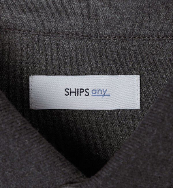 SHIPS any「SHIPS any:〈接触冷感/遮熱/UVカット〉COOL TOUCH スムース デザイン リブ 半袖 ポロシャツ◇」|Tシャツ・カットソー|