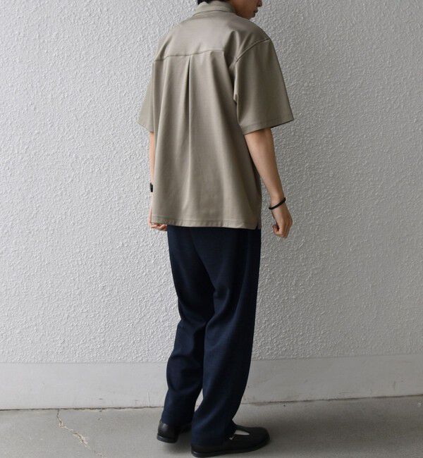 SHIPS any「SHIPS any:〈接触冷感/遮熱/UVカット〉COOL TOUCH スムース デザイン リブ 半袖 ポロシャツ◇」|Tシャツ・カットソー|