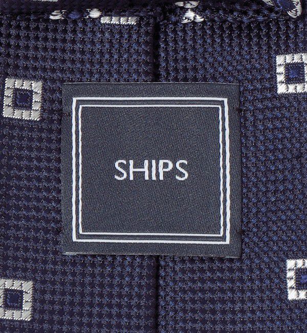 SHIPS「SHIPS: シルク ネイビー ガルザ ソリッド/ストライプ/コモン ネクタイ」|ネクタイ・蝶ネクタイ|