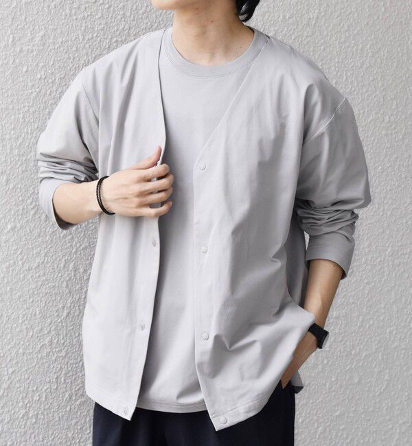SHIPS any「【WEB限定】SHIPS any:〈吸水速乾/UVカット〉3点セットアップ Tシャツ+カーディガン+パンツ◇」|Tシャツ・カットソー|