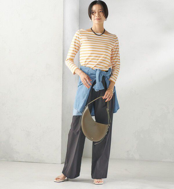 SHIPS for women「【SHIPS別注】Le minor: ボーダー ボートネック プルオーバー」|Tシャツ・カットソー|