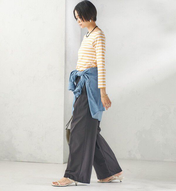 SHIPS for women「【SHIPS別注】Le minor: ボーダー ボートネック プルオーバー」|Tシャツ・カットソー|