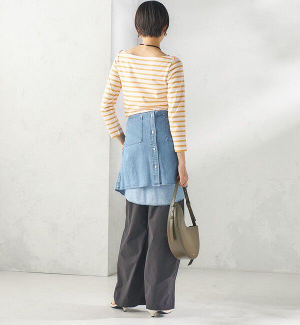 SHIPS for women「【SHIPS別注】Le minor: ボーダー ボートネック プルオーバー」|Tシャツ・カットソー|