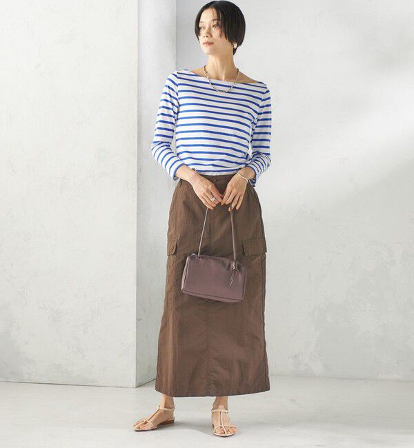 SHIPS for women「【SHIPS別注】Le minor: ボーダー ボートネック プルオーバー」|Tシャツ・カットソー|