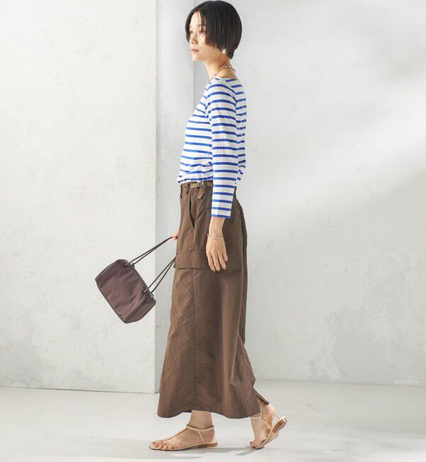 SHIPS for women「【SHIPS別注】Le minor: ボーダー ボートネック プルオーバー」|Tシャツ・カットソー|
