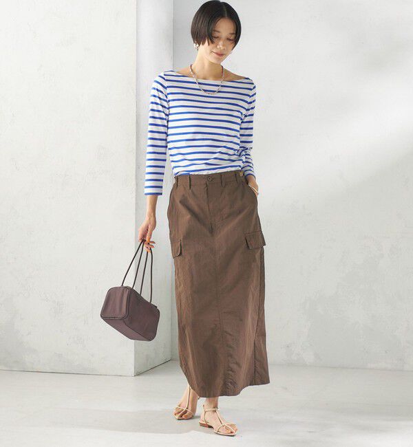 SHIPS for women「【SHIPS別注】Le minor: ボーダー ボートネック プルオーバー」|Tシャツ・カットソー|