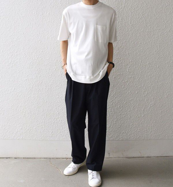 SHIPS any「SHIPS any:〈接触冷感/UVカット〉ソフト スムース リラックス ポケット Tシャツ◇」|Tシャツ・カットソー|