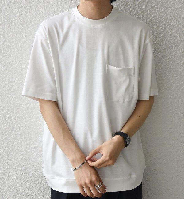 SHIPS any「SHIPS any:〈接触冷感/UVカット〉ソフト スムース リラックス ポケット Tシャツ◇」|Tシャツ・カットソー|