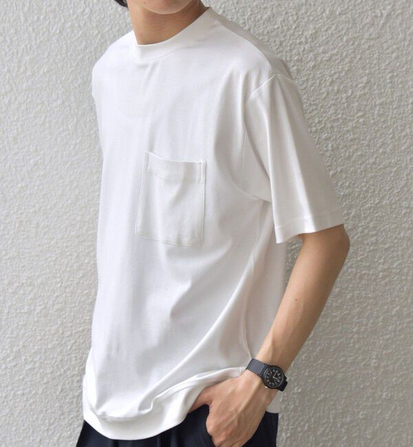 SHIPS any「SHIPS any:〈接触冷感/UVカット〉ソフト スムース リラックス ポケット Tシャツ◇」|Tシャツ・カットソー|