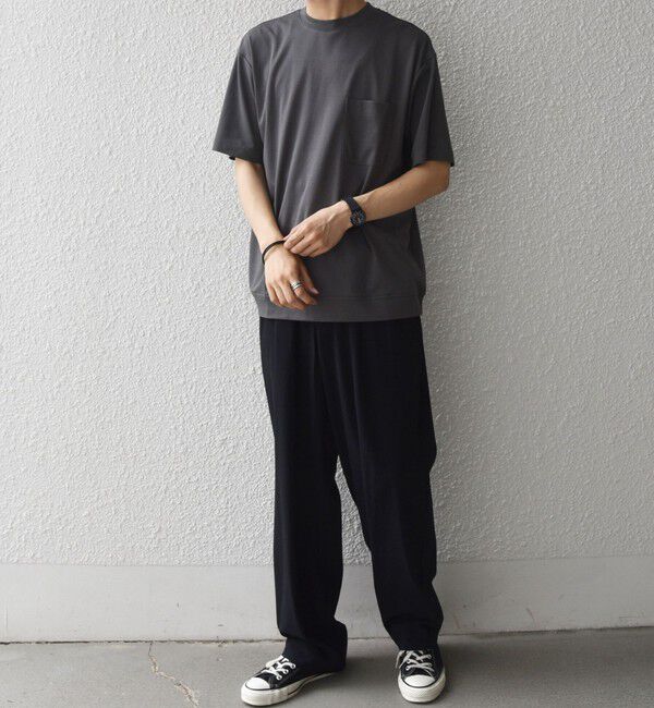 SHIPS any「SHIPS any:〈接触冷感/UVカット〉ソフト スムース リラックス ポケット Tシャツ◇」|Tシャツ・カットソー|