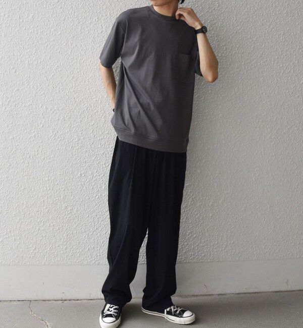 SHIPS any「SHIPS any:〈接触冷感/UVカット〉ソフト スムース リラックス ポケット Tシャツ◇」|Tシャツ・カットソー|