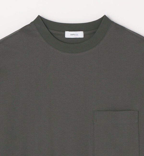 SHIPS any「SHIPS any:〈接触冷感/UVカット〉ソフト スムース リラックス ポケット Tシャツ◇」|Tシャツ・カットソー|