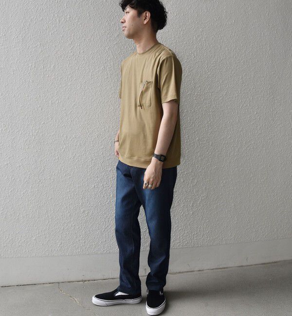 SHIPS any「SHIPS any:〈接触冷感/UVカット〉ソフト スムース リラックス ポケット Tシャツ◇」|Tシャツ・カットソー|