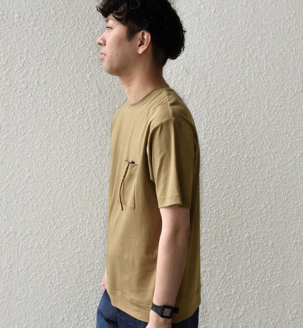 SHIPS any「SHIPS any:〈接触冷感/UVカット〉ソフト スムース リラックス ポケット Tシャツ◇」|Tシャツ・カットソー|