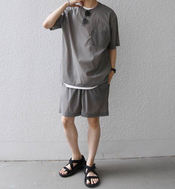 SHIPS any「SHIPS any:〈接触冷感/UVカット〉VEILICE リラックス クルーネック ポケット Tシャツ(セットアップ対応)◇」|シャツ・ブラウス|