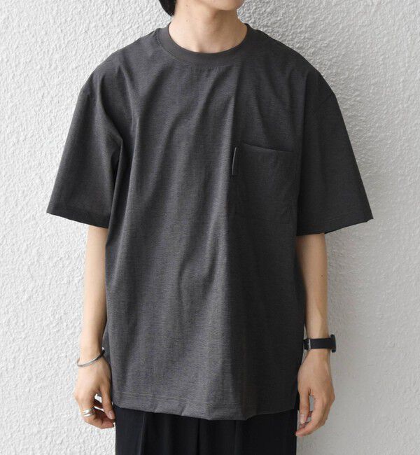 SHIPS any「SHIPS any:〈接触冷感/UVカット〉VEILICE リラックス クルーネック ポケット Tシャツ(セットアップ対応)◇」|シャツ・ブラウス|