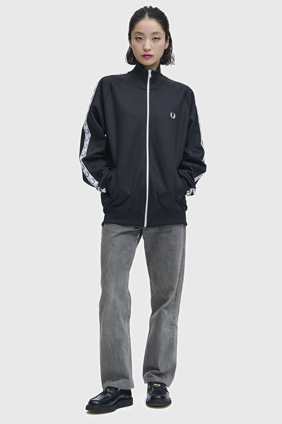 FRED PERRY 「Taped Track Jacket／フレッドペリートラックジャケット」|スウェット・ジャージ|