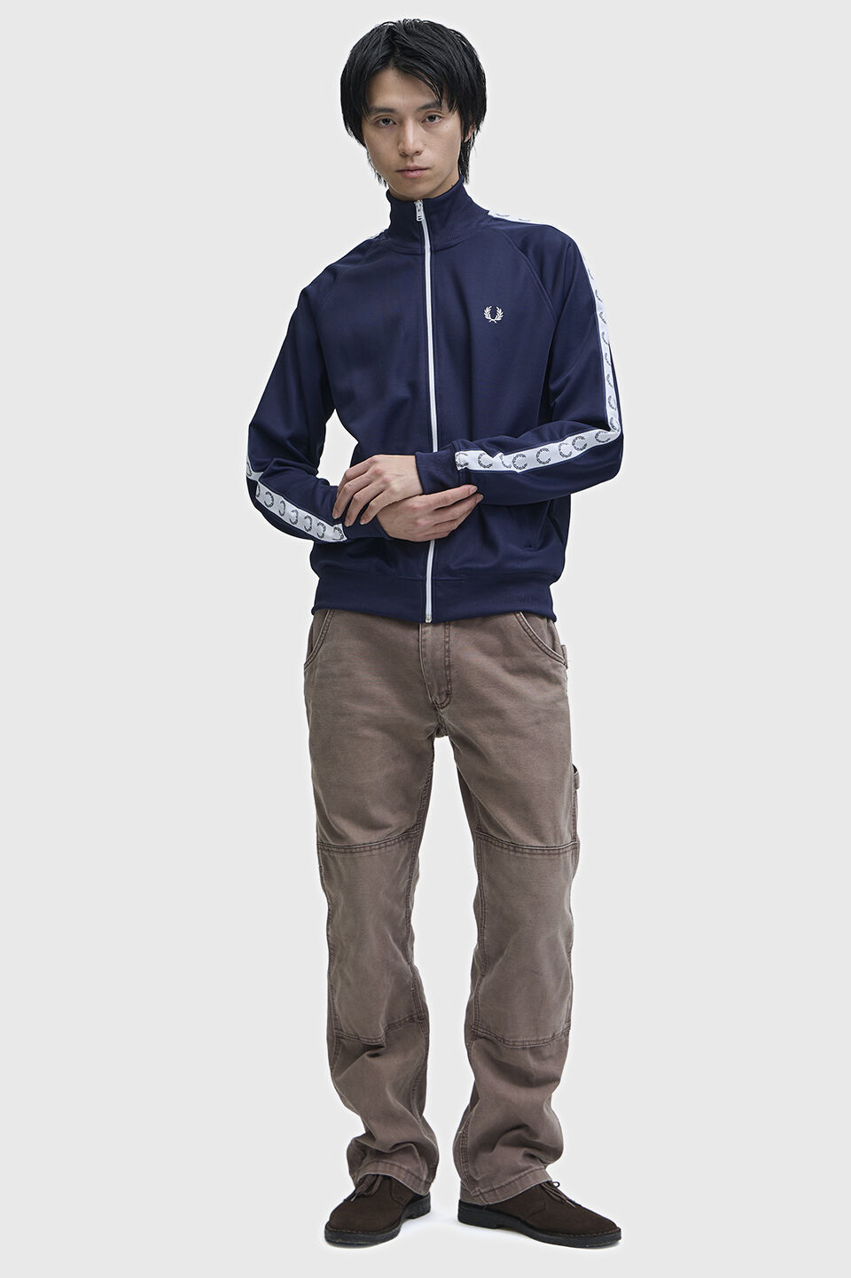 FRED PERRY 「Taped Track Jacket／フレッドペリートラックジャケット」|スウェット・ジャージ|