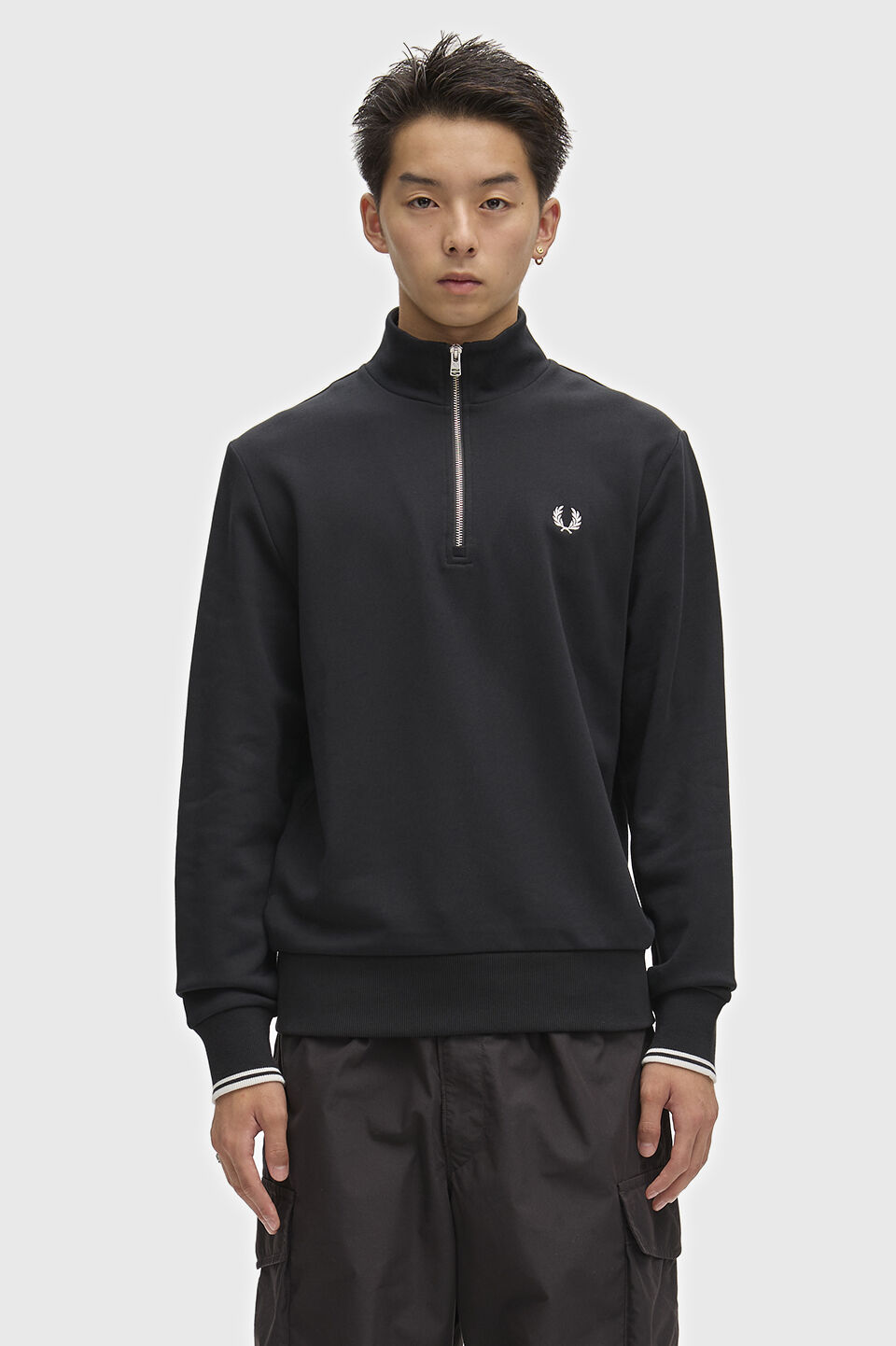 FRED PERRY 「FRED PERRY／Half Zip Sweatshirt／フレッドペリーハーフジップスウェットシャツ」|スウェット・ジャージ|