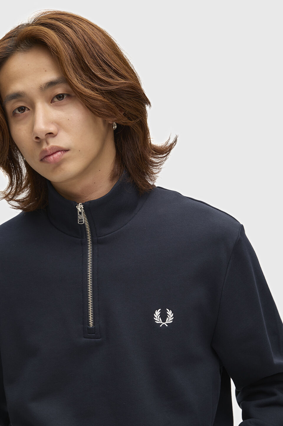 FRED PERRY 「FRED PERRY／Half Zip Sweatshirt／フレッドペリーハーフジップスウェットシャツ」|スウェット・ジャージ|
