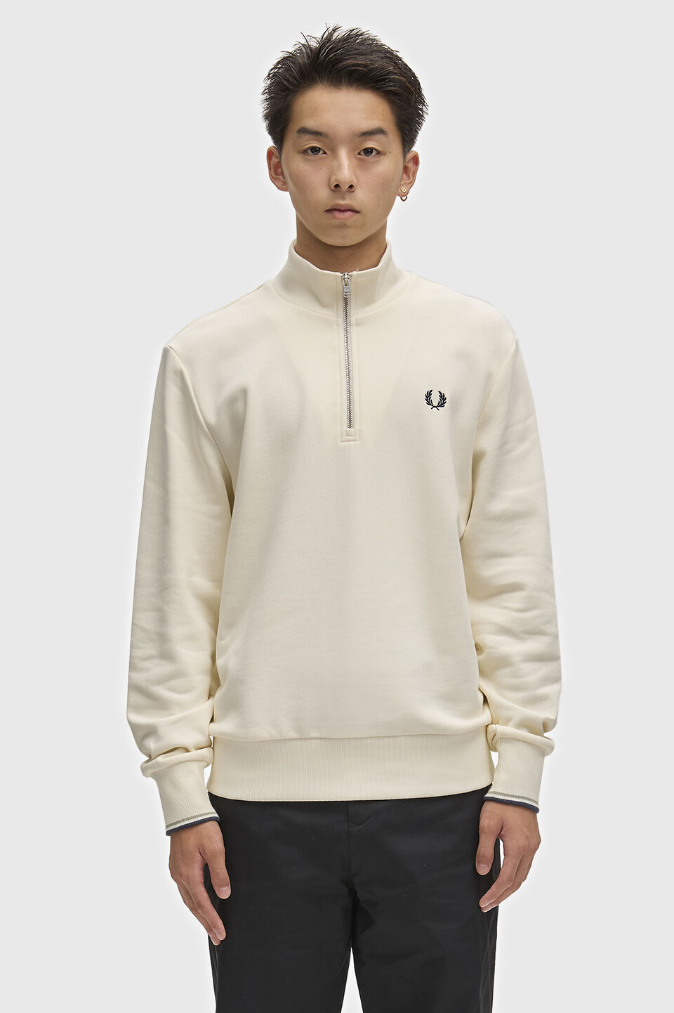 FRED PERRY 「FRED PERRY／Half Zip Sweatshirt／フレッドペリーハーフジップスウェットシャツ」|スウェット・ジャージ|
