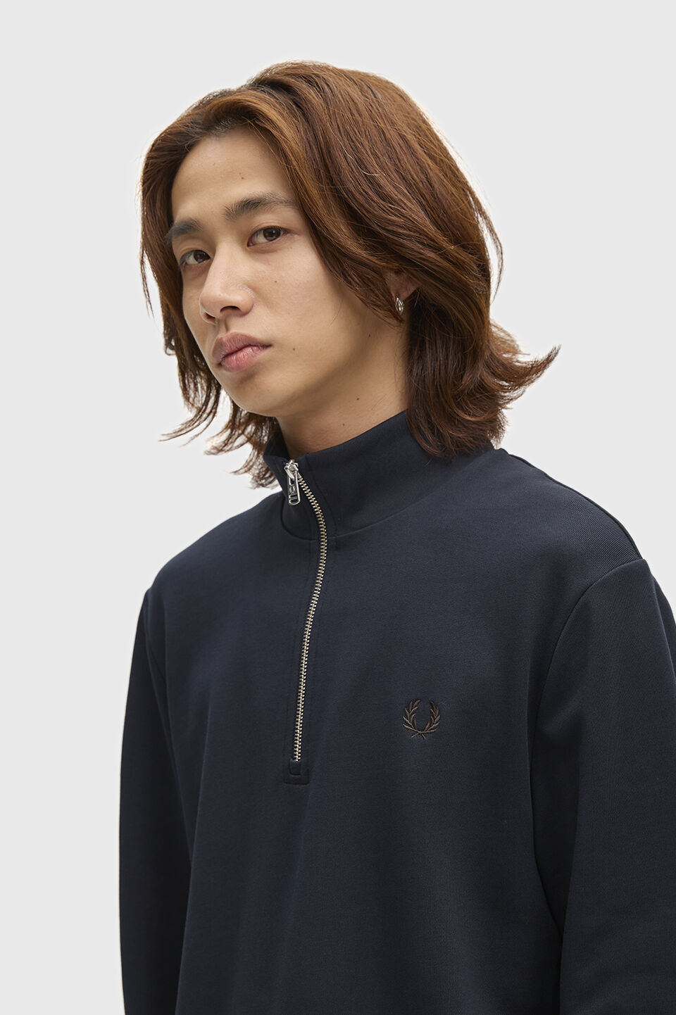 FRED PERRY 「FRED PERRY／Half Zip Sweatshirt／フレッドペリーハーフジップスウェットシャツ」|スウェット・ジャージ|