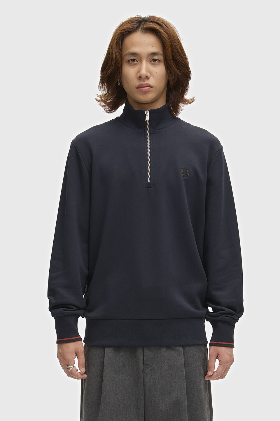 FRED PERRY 「FRED PERRY／Half Zip Sweatshirt／フレッドペリーハーフジップスウェットシャツ」|スウェット・ジャージ|