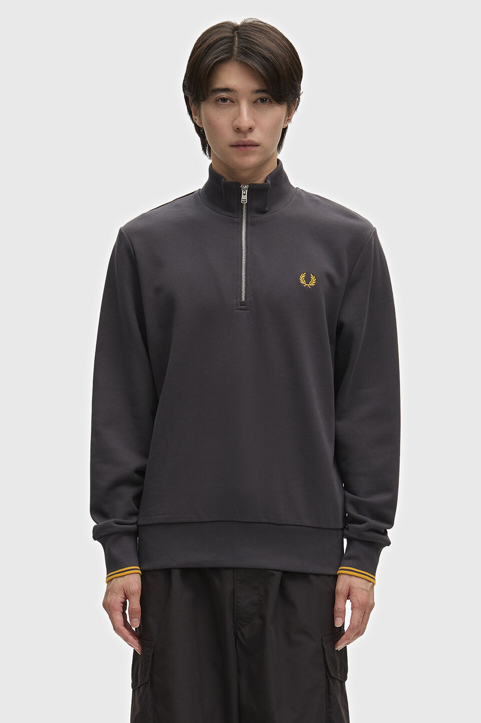 FRED PERRY 「FRED PERRY／Half Zip Sweatshirt／フレッドペリーハーフジップスウェットシャツ」|スウェット・ジャージ|
