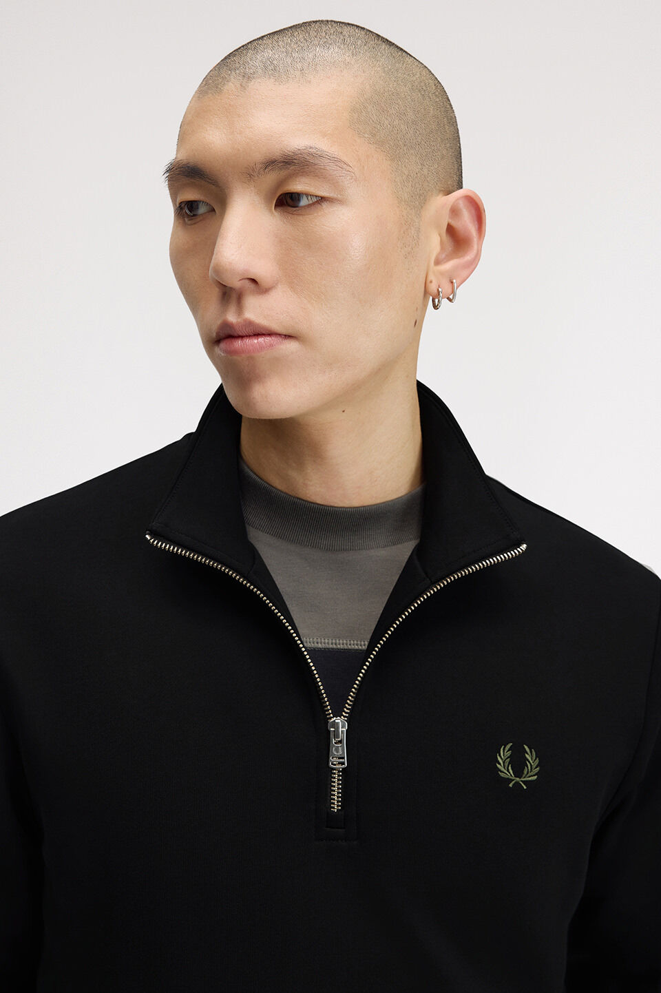 FRED PERRY 「FRED PERRY／Half Zip Sweatshirt／フレッドペリーハーフジップスウェットシャツ」|スウェット・ジャージ|