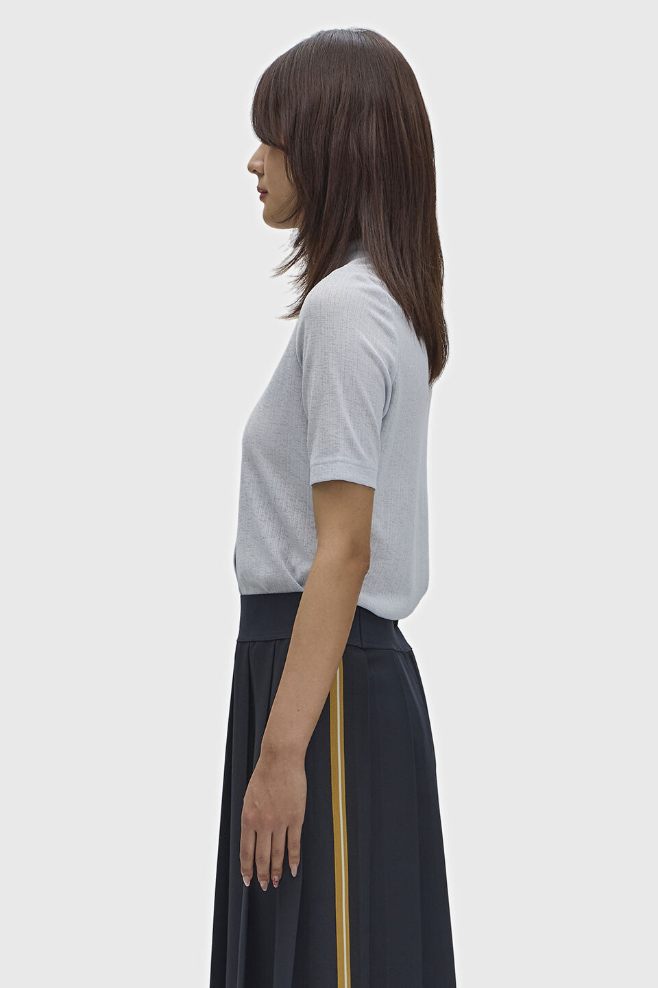 FRED PERRY 「Button Through Sheer Rib Polo Shirt／ボタンスルーシアーリブポロシャツ」|ポロシャツ|
