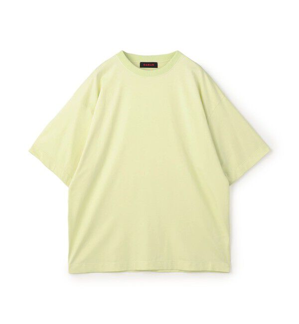 CABaN「CABaN コットン ドロップショルダークルーネックプルオーバー」|Tシャツ・カットソー|51 ライトグリーン