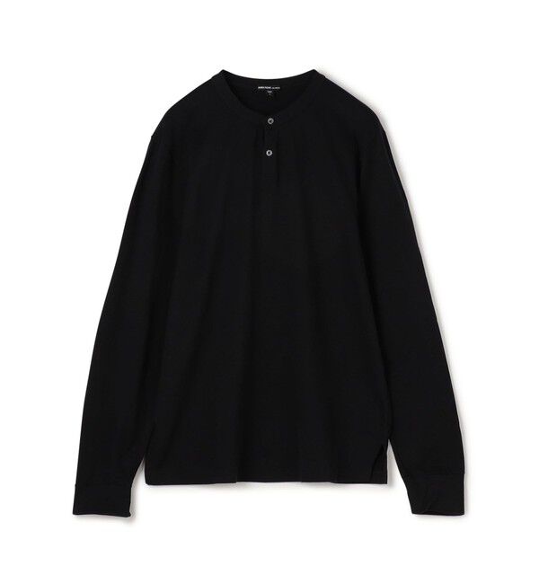 JAMES PERSE「ヘビーリュクスジャージー ヘンリーネックプルオーバー MLOJ3631」|Tシャツ・カットソー|19 ブラック