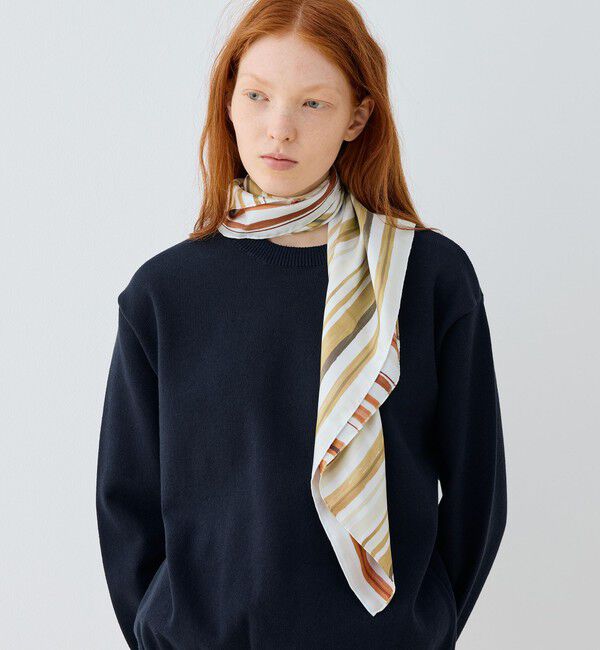 TOMORROWLAND GOODS「GALERIE VIE Sea Waves Drawing Scarf」|バンダナ・スカーフ|