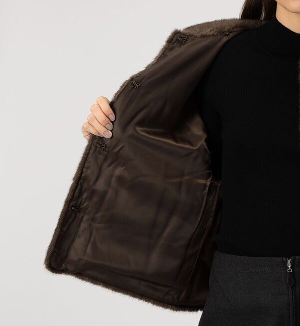 TOMORROWLAND GOODS「BY MALENE BIRGER JACQUIE フェイクファージャケット」|ブルゾン・スタジャン|