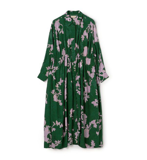 TOMORROWLAND BUYING WEAR「ne Quittez pas Shantoon Jacquard ワンピース」|ワンピース|56 ダークグリーン系