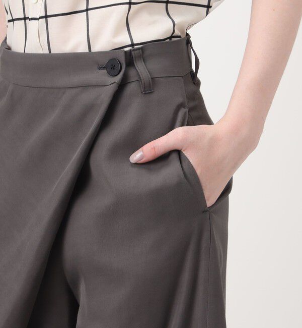 Edition「レーヨンシルク ラップスラックス」|スラックス|
