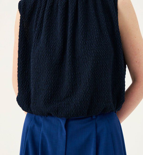 Ballsey「コットンシアートリコット ギャザーショートブラウス」|Tシャツ・カットソー|