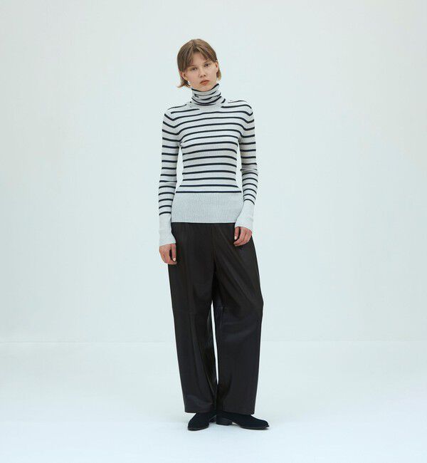 GALERIE VIE「【WEB先行予約】プルミエールウールリブ タートルネックプルオーバー」|ニット・セーター|