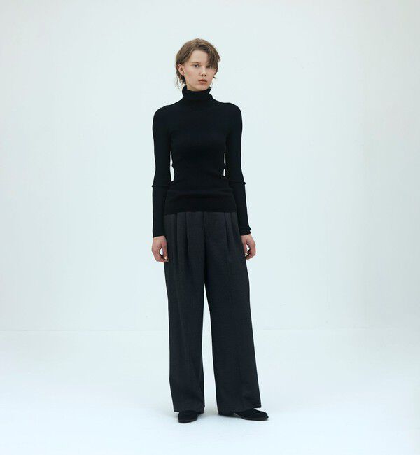 GALERIE VIE「【WEB先行予約】プルミエールウールリブ タートルネックプルオーバー」|ニット・セーター|