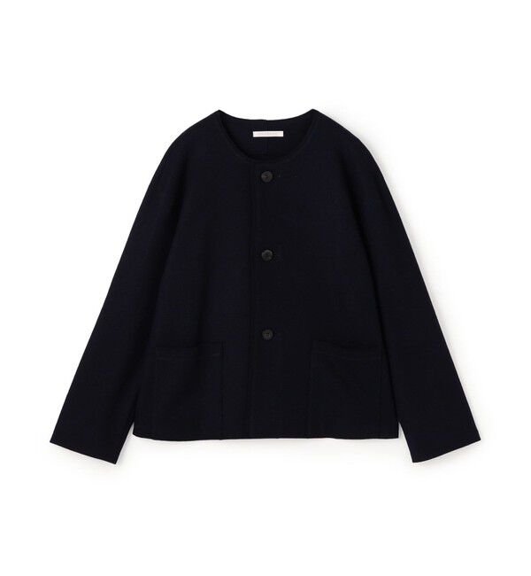 GALERIE VIE「【WEB先行予約】ウールミルドスムース ノーカラージャケット」|ノーカラージャケット|